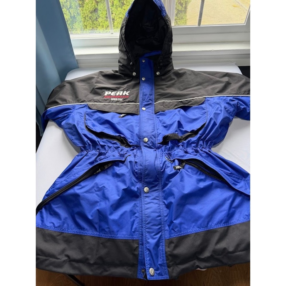 Vintage Peak Performance Gore-Tex 1999 World Alpine Ski Jacket Blue Black XXL